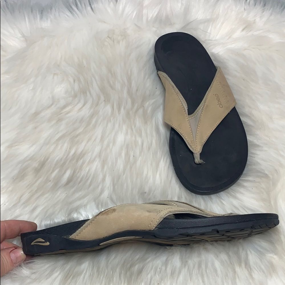Abeo Balboa‎ Stone Thong Sandals Sz 9